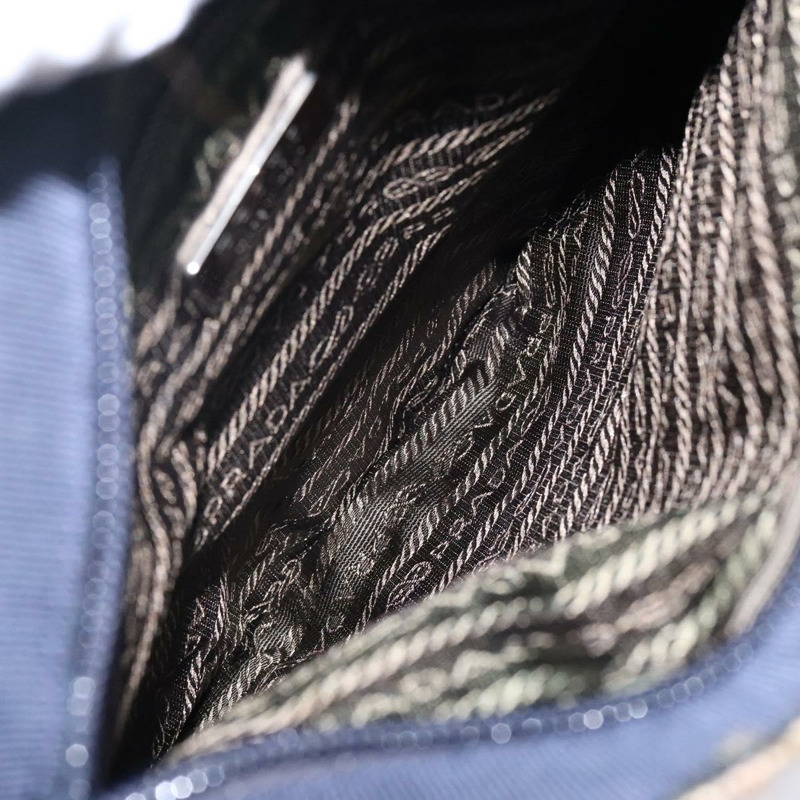 【日本直送】PRADA 手袋 斜紋軟呢 米色 銀色 正品 bs29049-10