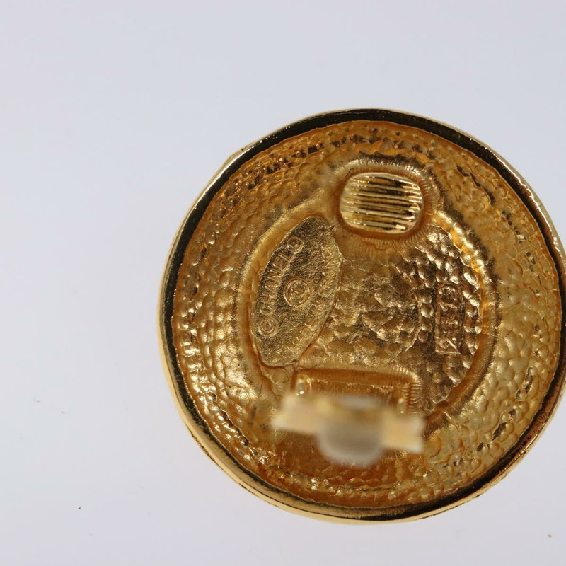 【日本直送】香奈兒耳環 金屬 金 CC Auth bs29160-5