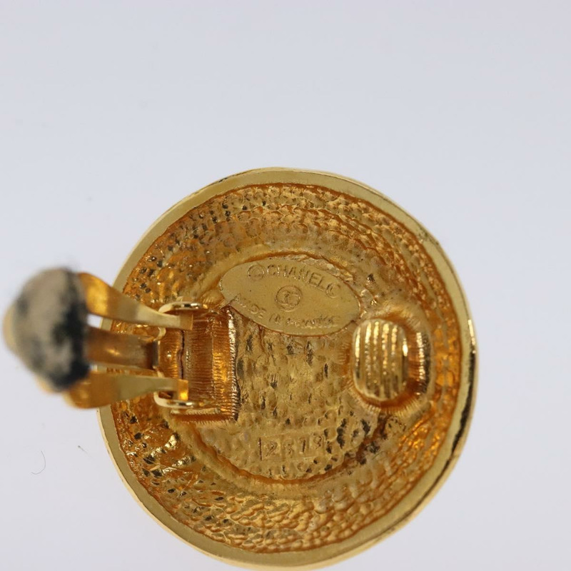 【日本直送】香奈兒耳環 金屬 金 CC Auth bs29160-10