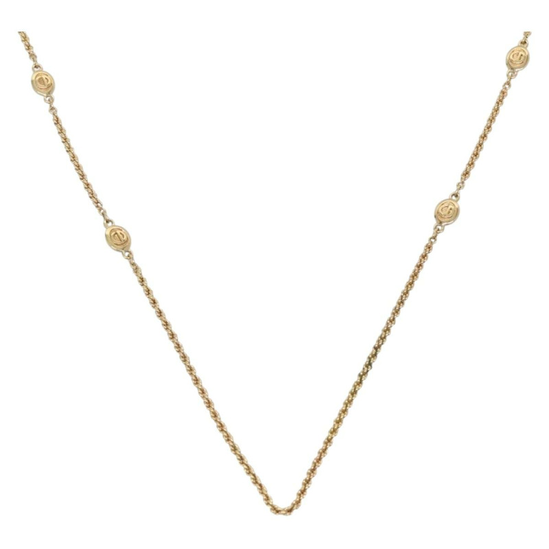 【日本直送】Christian Dior 項鍊 金屬 金 Auth bs29176-0