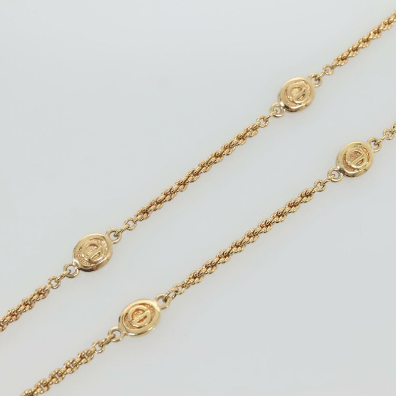 【日本直送】Christian Dior 項鍊 金屬 金 Auth bs29176-8