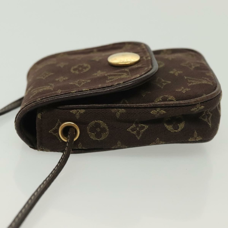 【日本直送】路易威登 Monogram Mini Pochette Cancun 手拿包 棕色 M95313 LV Auth 141685-3