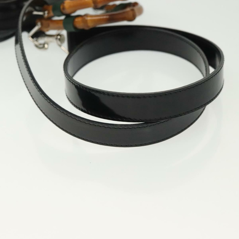 【日本直送】GUCCI 竹節手提包 尼龍 兩用 黑色 銀色 007 2040 0275 正品 141697-8