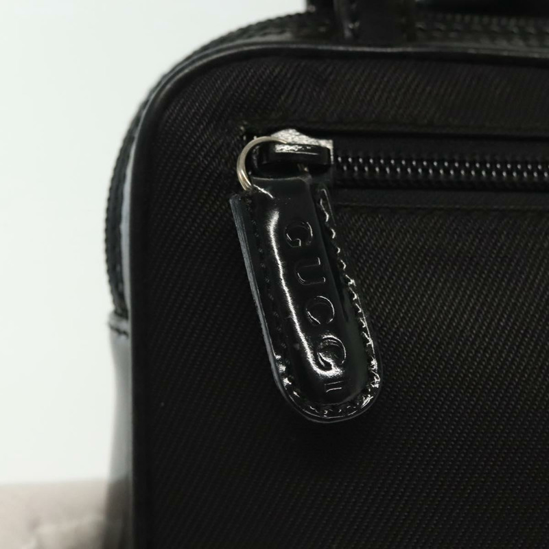 【日本直送】GUCCI 竹節手提包 尼龍 兩用 黑色 銀色 007 2040 0275 正品 141697-18