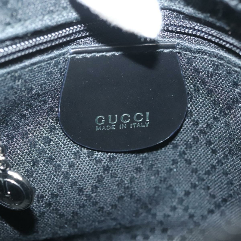 【日本直送】GUCCI 竹節手提包 尼龍 兩用 黑色 銀色 007 2040 0275 正品 141697-19