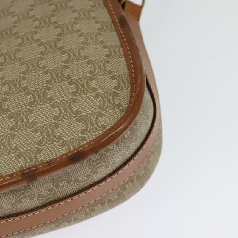 【日本直送】CELINE Macadam帆布肩背包 PVC 米色 金色 正品 141702-8