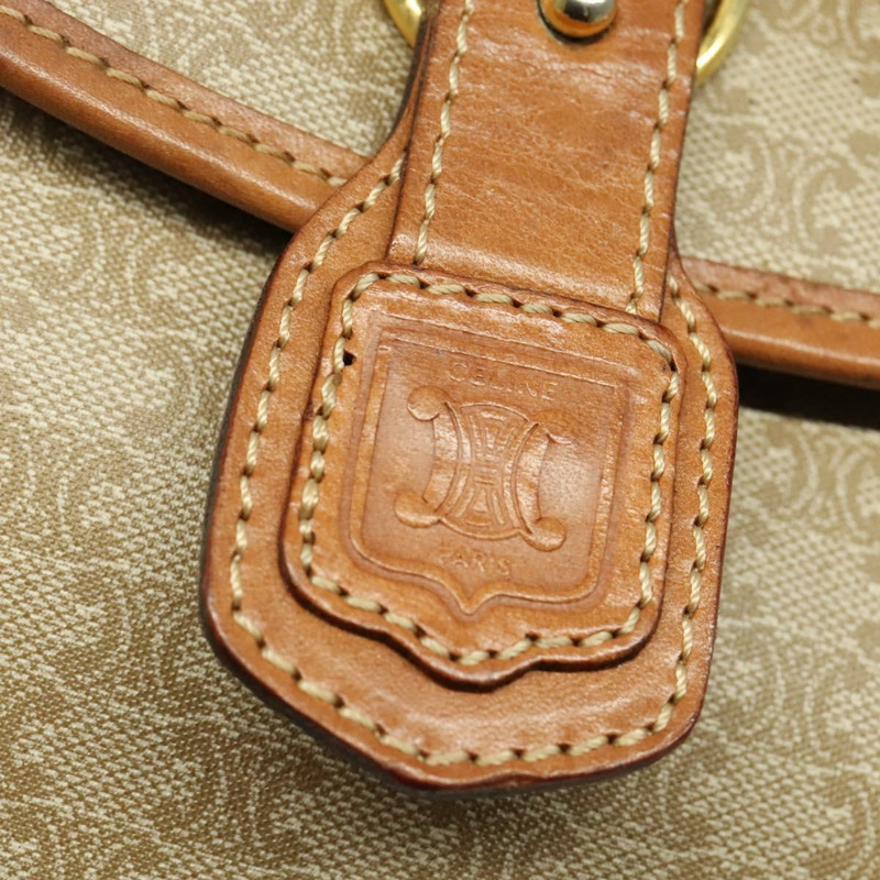 【日本直送】CELINE Macadam帆布肩背包 PVC 米色 金色 正品 141702-16