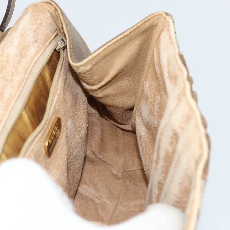 【日本直送】GUCCI GG Plus Supreme 單肩包 PVC 皮革 米色 金色 正品 th6331-18