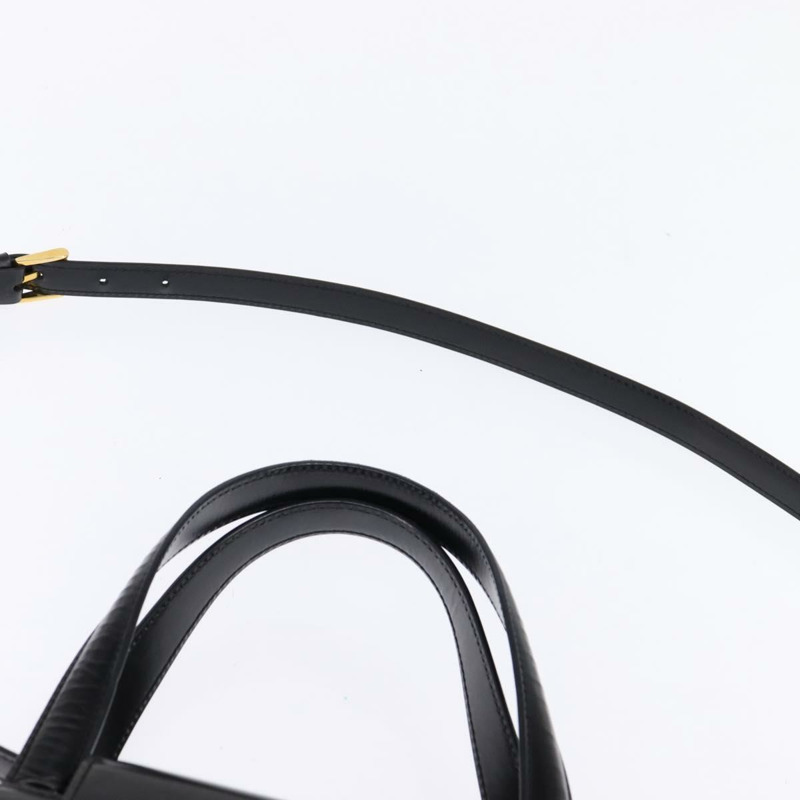 【日本直送】寶格麗 (BVLGARI) 皮革手提包 2way 金色 黑色 正品 bs29102-13