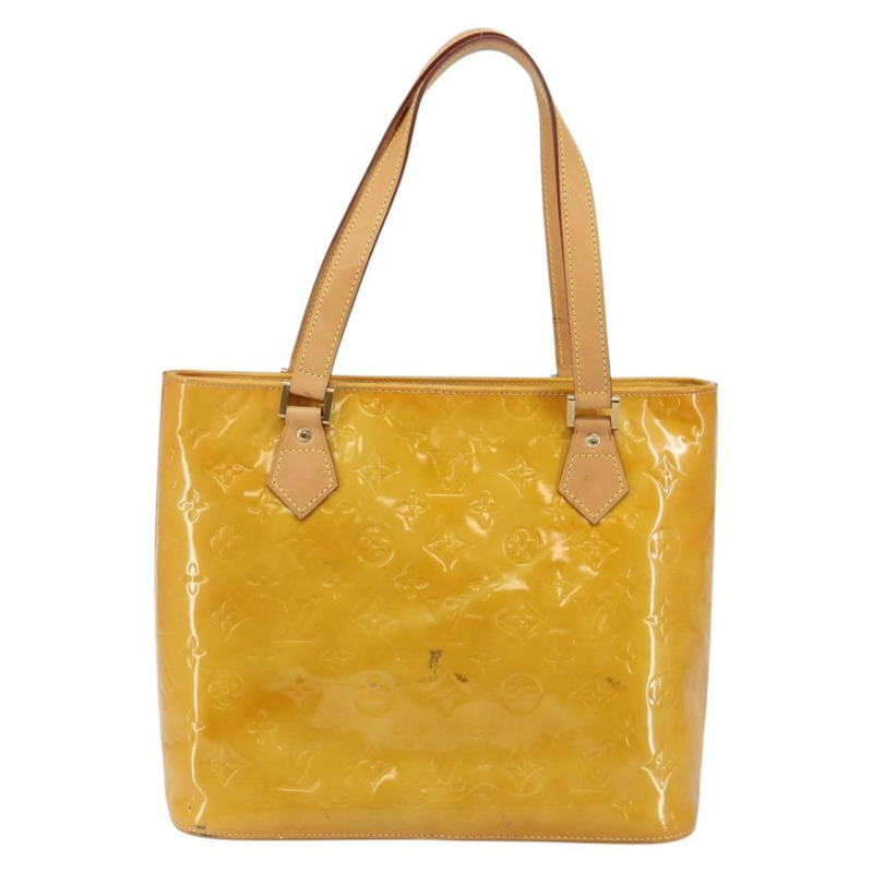 【日本直送】路易威登 Monogram Vernis Houston 手提包 米色 M91004 LV 正品 th6347-1