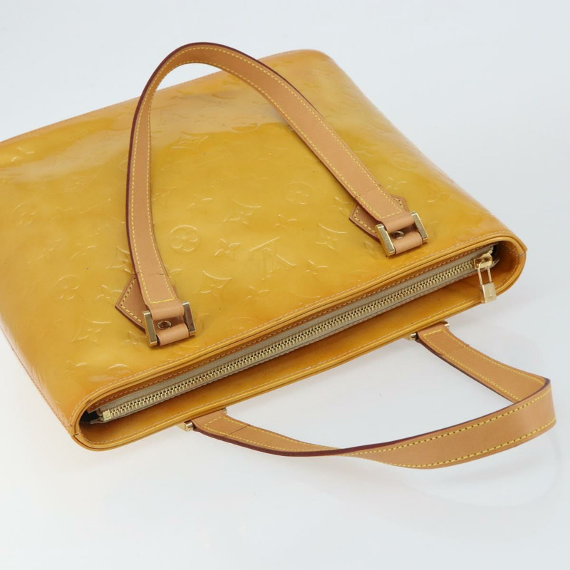 【日本直送】路易威登 Monogram Vernis Houston 手提包 米色 M91004 LV 正品 th6347-5