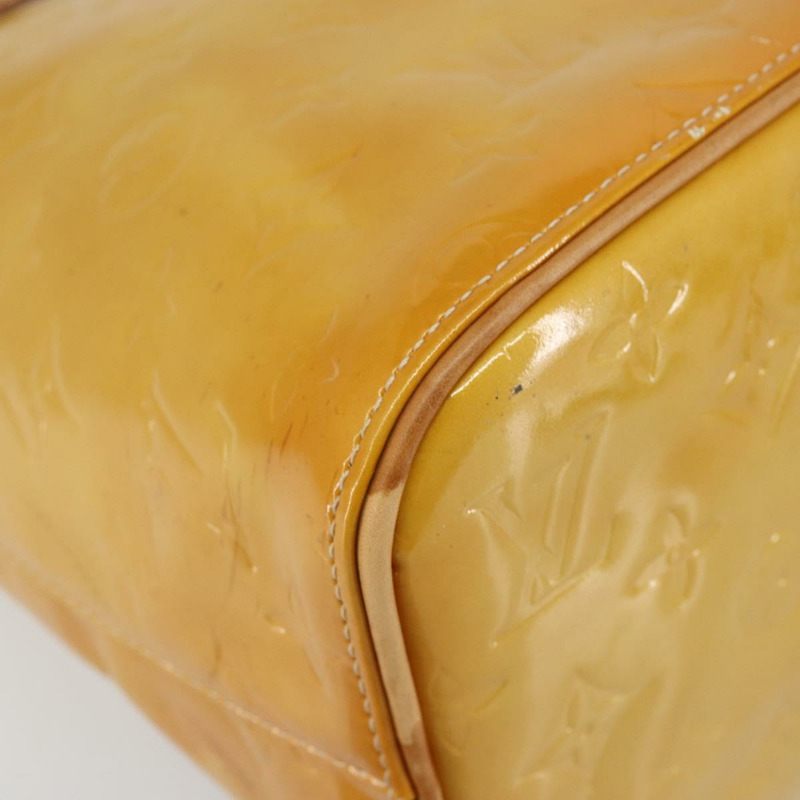 【日本直送】路易威登 Monogram Vernis Houston 手提包 米色 M91004 LV 正品 th6347-7