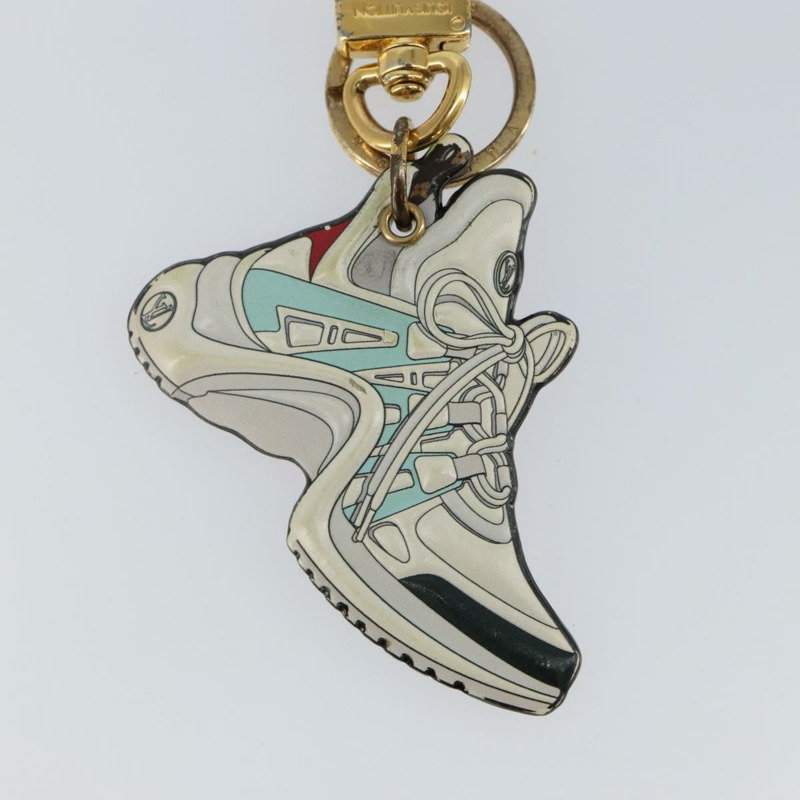 【日本直送】路易威登 Porte Cles LV Archlight Charm 金屬白色 M69004 LV Auth 140419-3