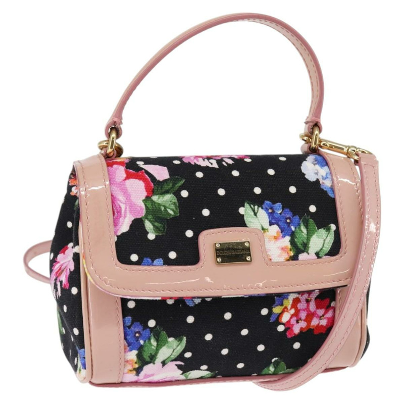 【日本直送】DOLCE&GABBANA 手袋 帆布 黑色 金色 正品 BA6092-0