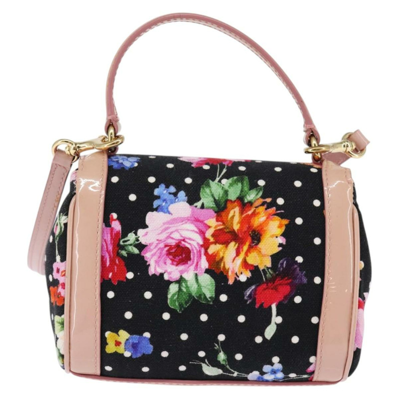 【日本直送】DOLCE&GABBANA 手袋 帆布 黑色 金色 正品 BA6092-1