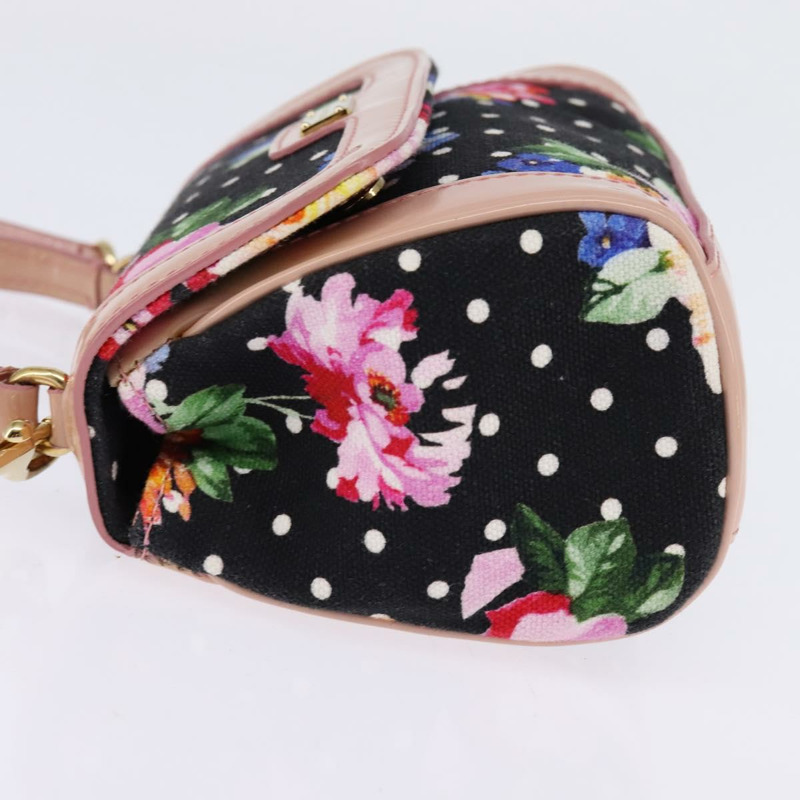 【日本直送】DOLCE&GABBANA 手袋 帆布 黑色 金色 正品 BA6092-2