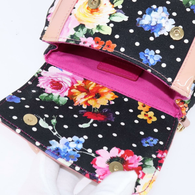 【日本直送】DOLCE&GABBANA 手袋 帆布 黑色 金色 正品 BA6092-10