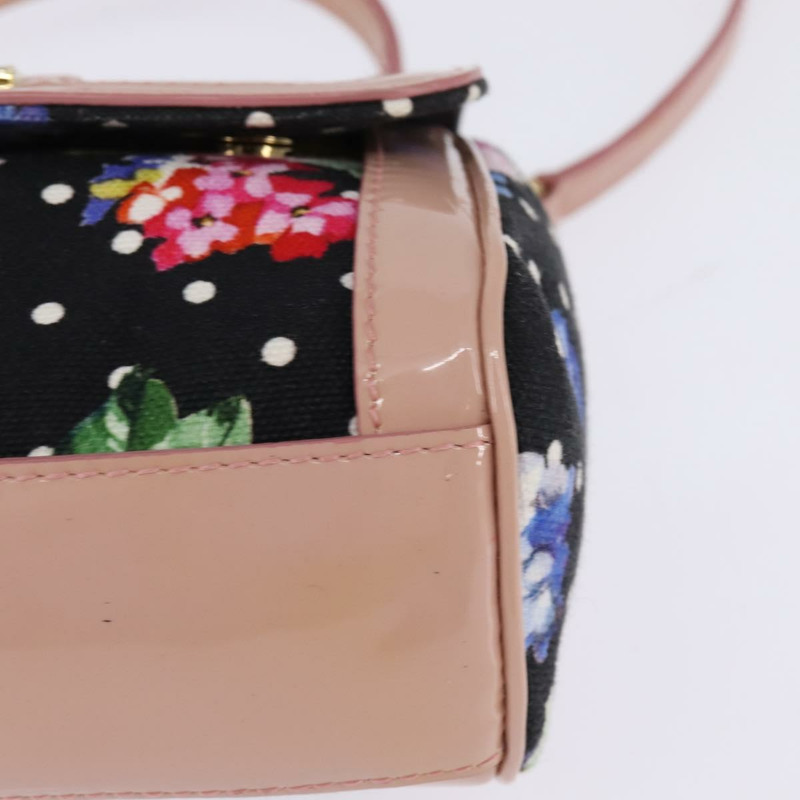 【日本直送】DOLCE&GABBANA 手袋 帆布 黑色 金色 正品 BA6092-14