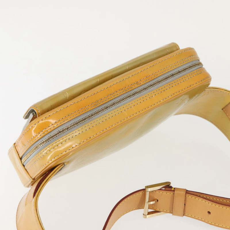 【日本直送】路易威登 Monogram Vernis Fulton 腰包 灰色 M91041 LV Auth 142875-5