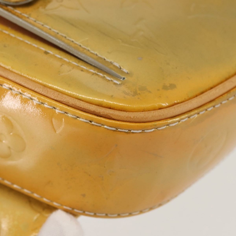 【日本直送】路易威登 Monogram Vernis Fulton 腰包 灰色 M91041 LV Auth 142875-8