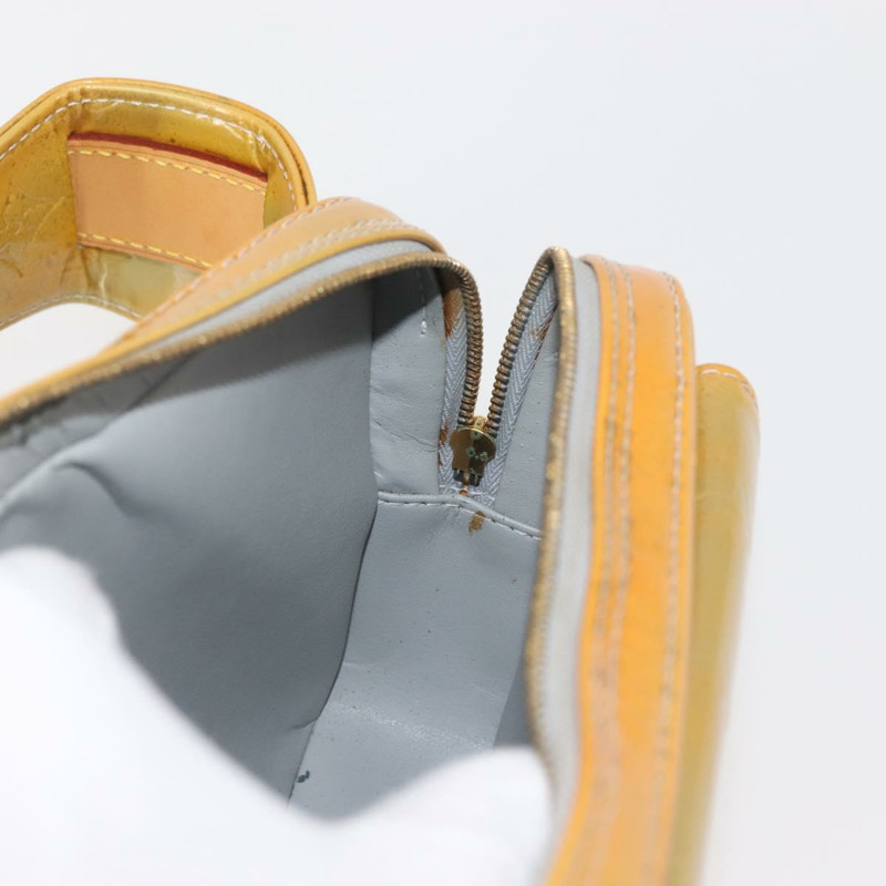 【日本直送】路易威登 Monogram Vernis Fulton 腰包 灰色 M91041 LV Auth 142875-17