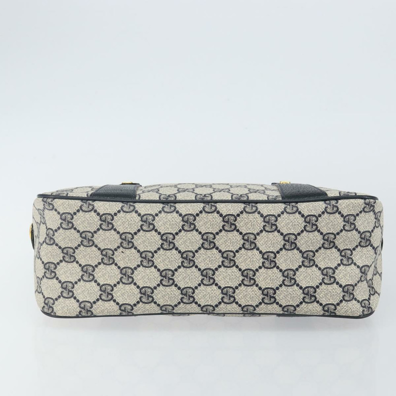 【日本直送】GUCCI GG Supreme Sherry Line 手提包 PVC 海軍藍 金色 紅色 39 02 040 正品 142848-4