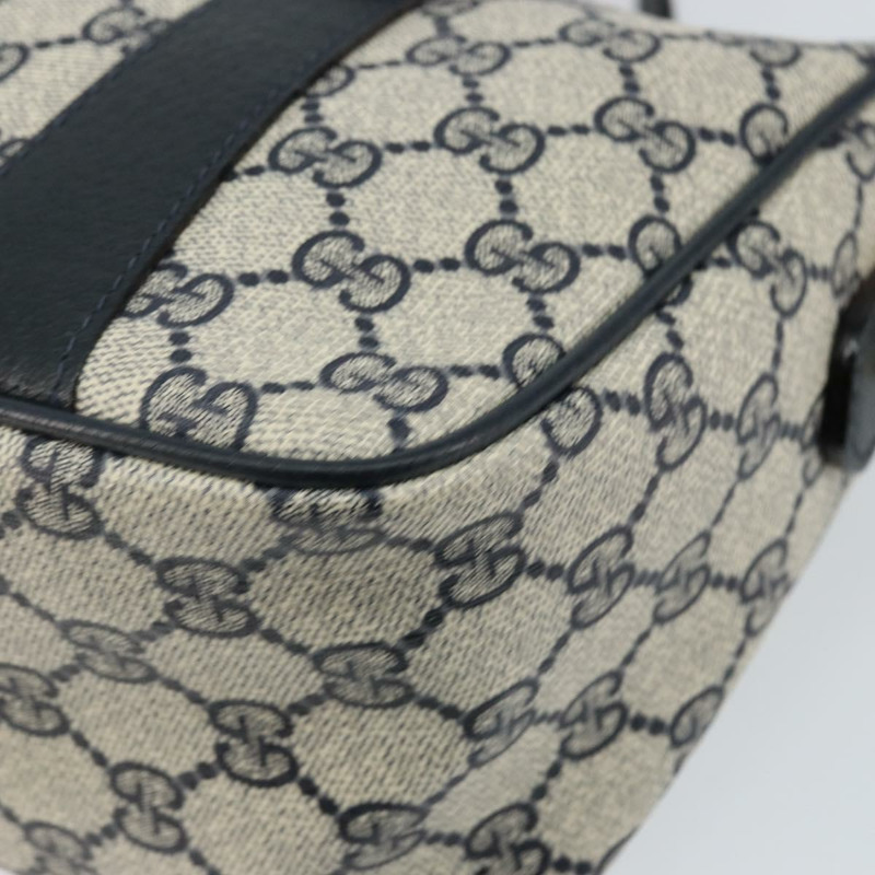 【日本直送】GUCCI GG Supreme Sherry Line 手提包 PVC 海軍藍 金色 紅色 39 02 040 正品 142848-7