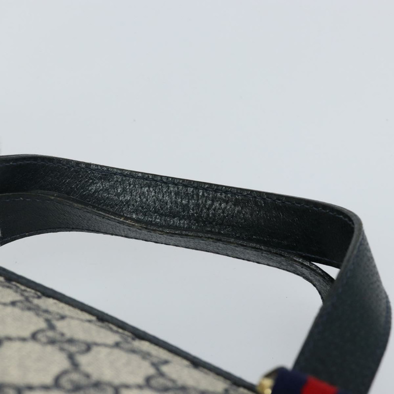 【日本直送】GUCCI GG Supreme Sherry Line 手提包 PVC 海軍藍 金色 紅色 39 02 040 正品 142848-13