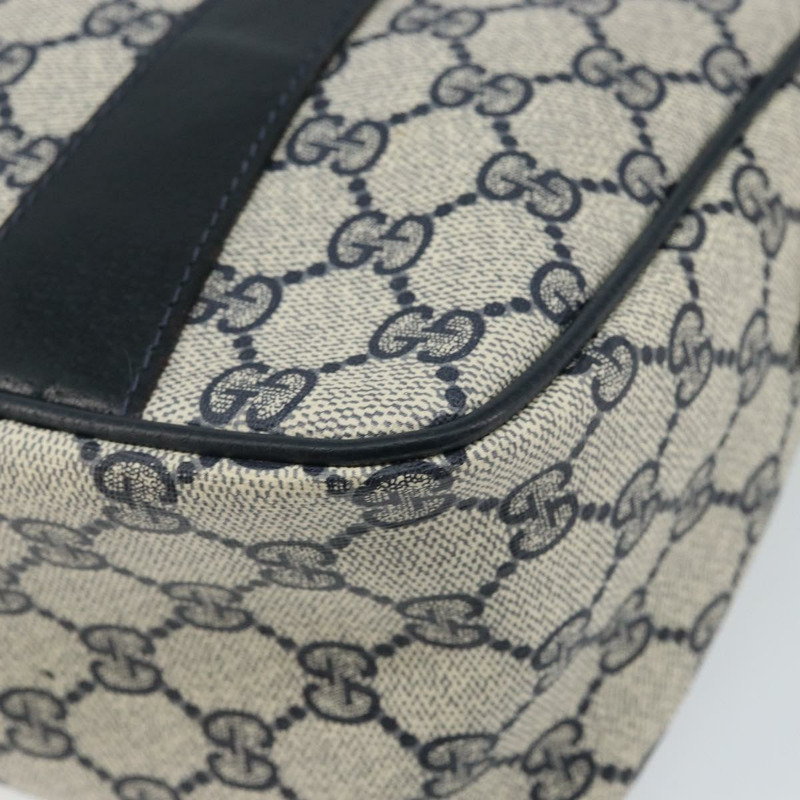 【日本直送】GUCCI GG Supreme Sherry Line 手提包 PVC 海軍藍 金色 紅色 39 02 040 正品 142848-15