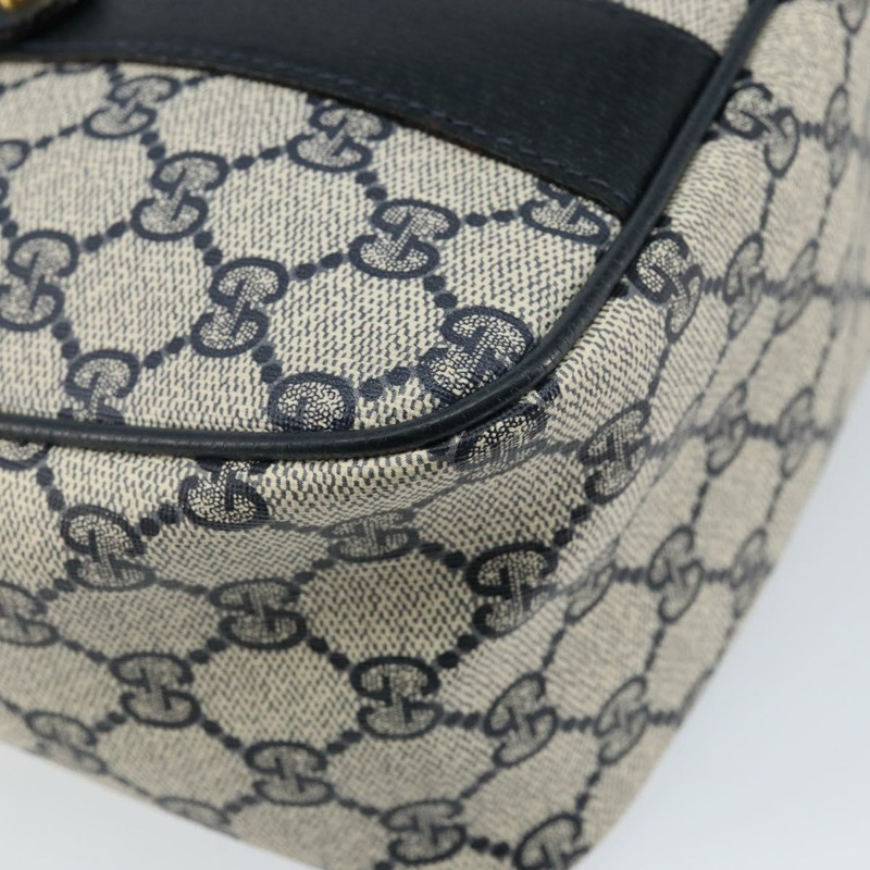 【日本直送】GUCCI GG Supreme Sherry Line 手提包 PVC 海軍藍 金色 紅色 39 02 040 正品 142848-16