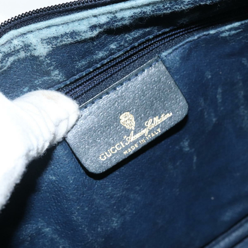 【日本直送】GUCCI GG Supreme Sherry Line 手提包 PVC 海軍藍 金色 紅色 39 02 040 正品 142848-18