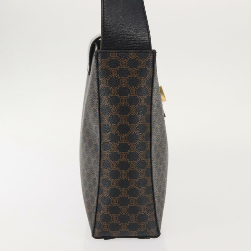 【日本直送】CELINE Macadam帆布肩背包 PVC皮革 黑色 金色 正品 142805-3