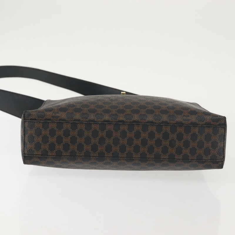 【日本直送】CELINE Macadam帆布肩背包 PVC皮革 黑色 金色 正品 142805-4