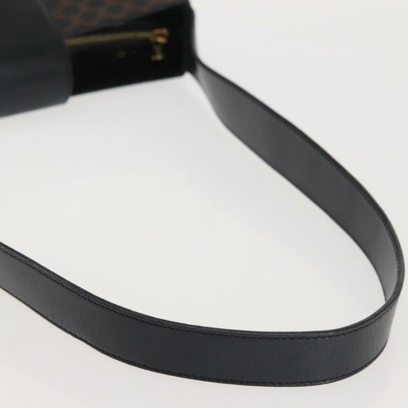 【日本直送】CELINE Macadam帆布肩背包 PVC皮革 黑色 金色 正品 142805-6