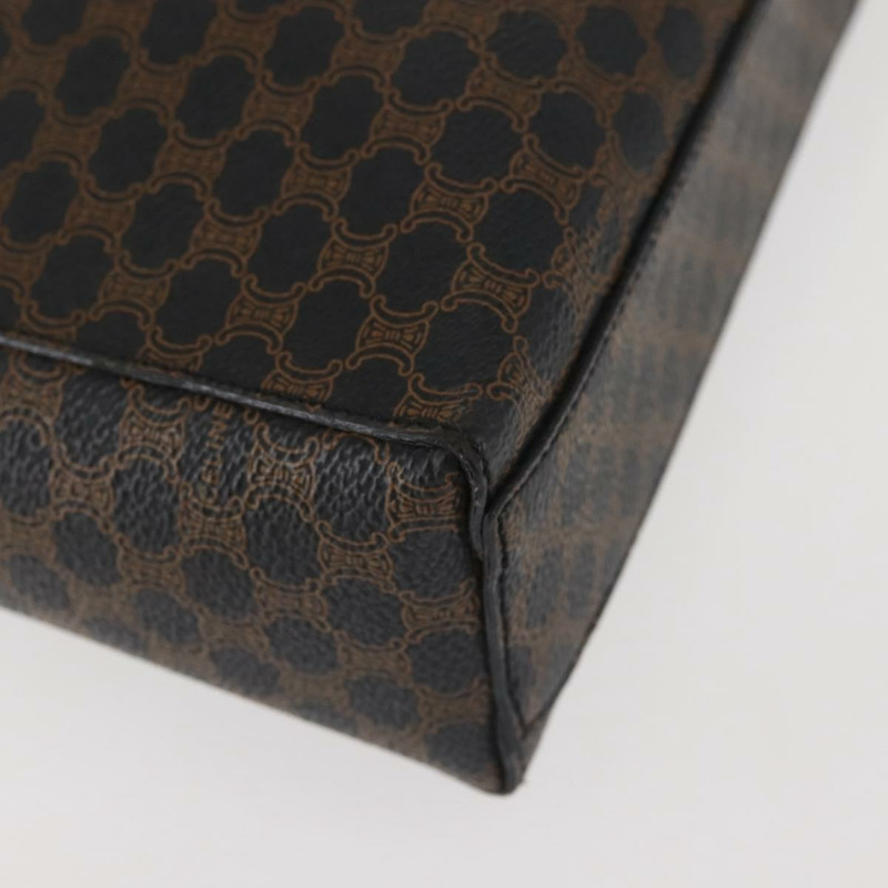 【日本直送】CELINE Macadam帆布肩背包 PVC皮革 黑色 金色 正品 142805-8