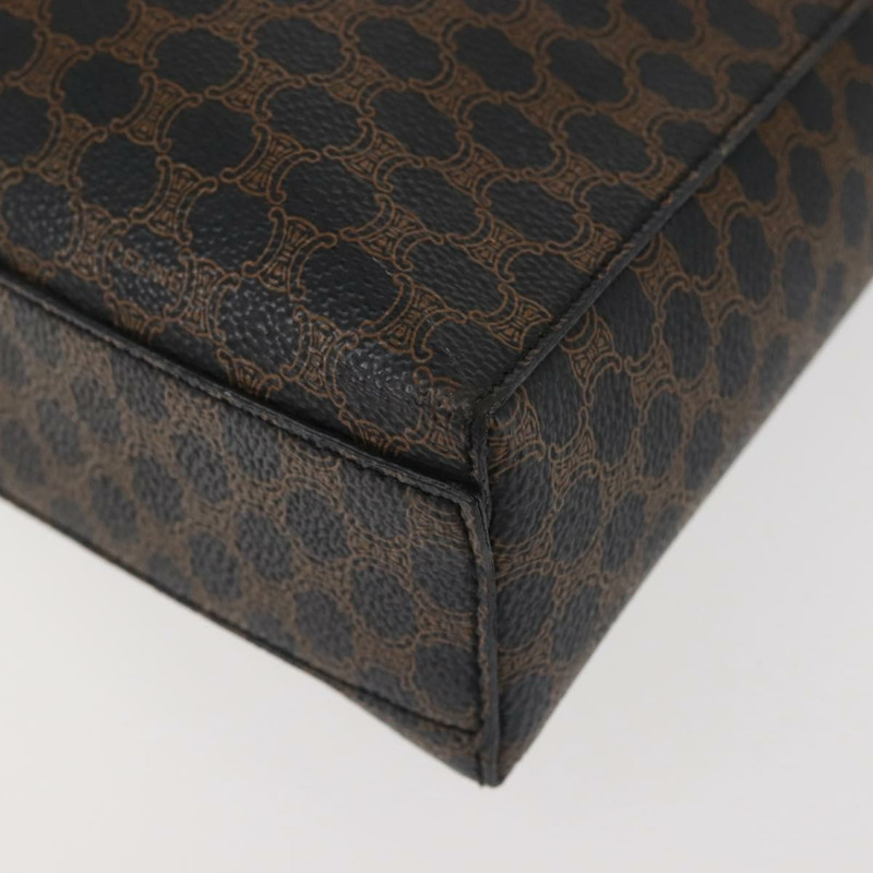 【日本直送】CELINE Macadam帆布肩背包 PVC皮革 黑色 金色 正品 142805-13