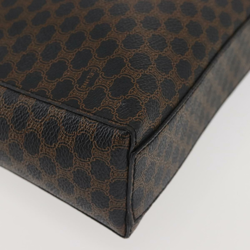 【日本直送】CELINE Macadam帆布肩背包 PVC皮革 黑色 金色 正品 142805-14