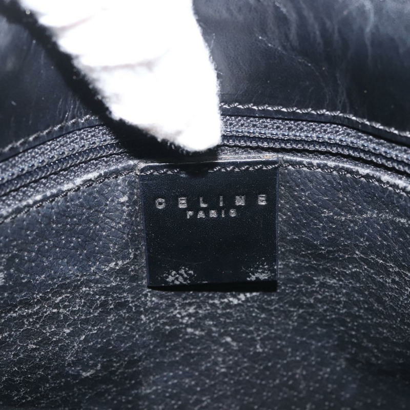 【日本直送】CELINE Macadam帆布肩背包 PVC皮革 黑色 金色 正品 142805-16