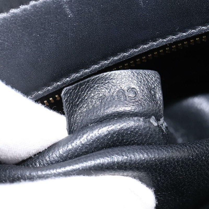 【日本直送】CELINE Trapeze 手提包 皮革帆布 2way 米色 黑色 橙色 Auth 142841-10