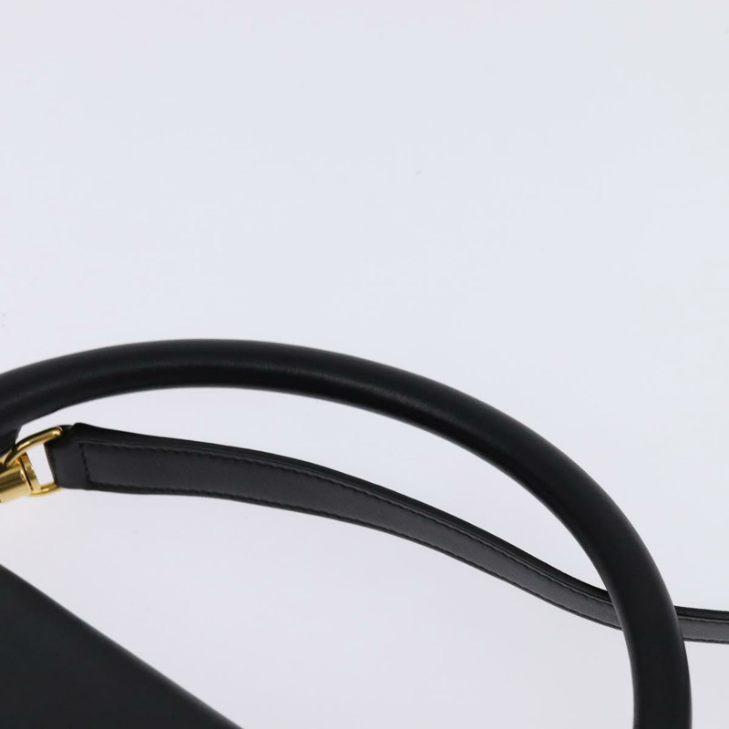 【日本直送】CELINE Trapeze 手提包 皮革帆布 2way 米色 黑色 橙色 Auth 142841-13