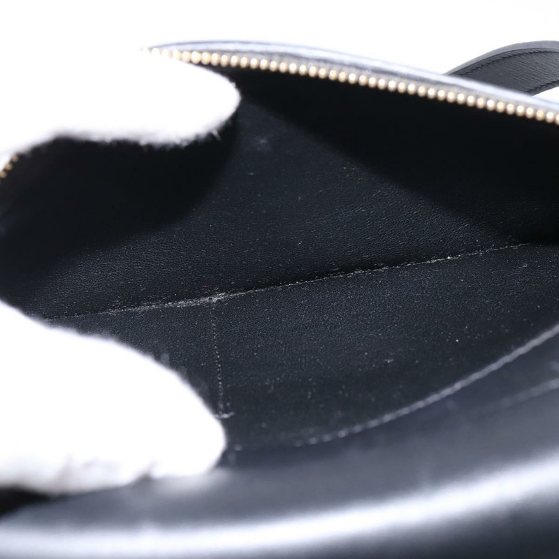 【日本直送】CELINE Trapeze 手提包 皮革帆布 2way 米色 黑色 橙色 Auth 142841-23