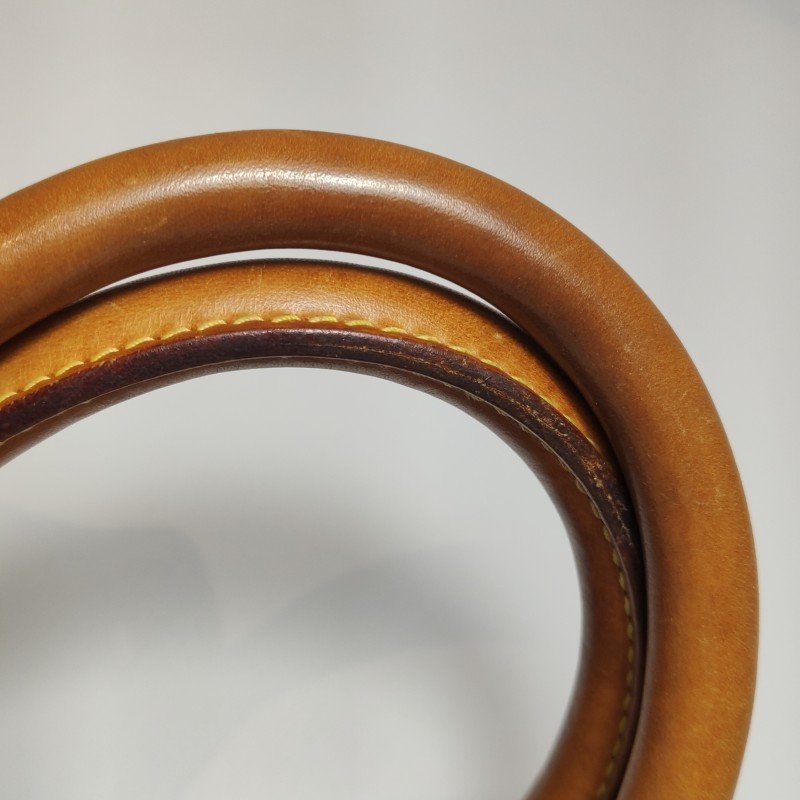 Louis Vuitton(LV) Speedy 30 植鞣革白三彩波士頓包手提包-14