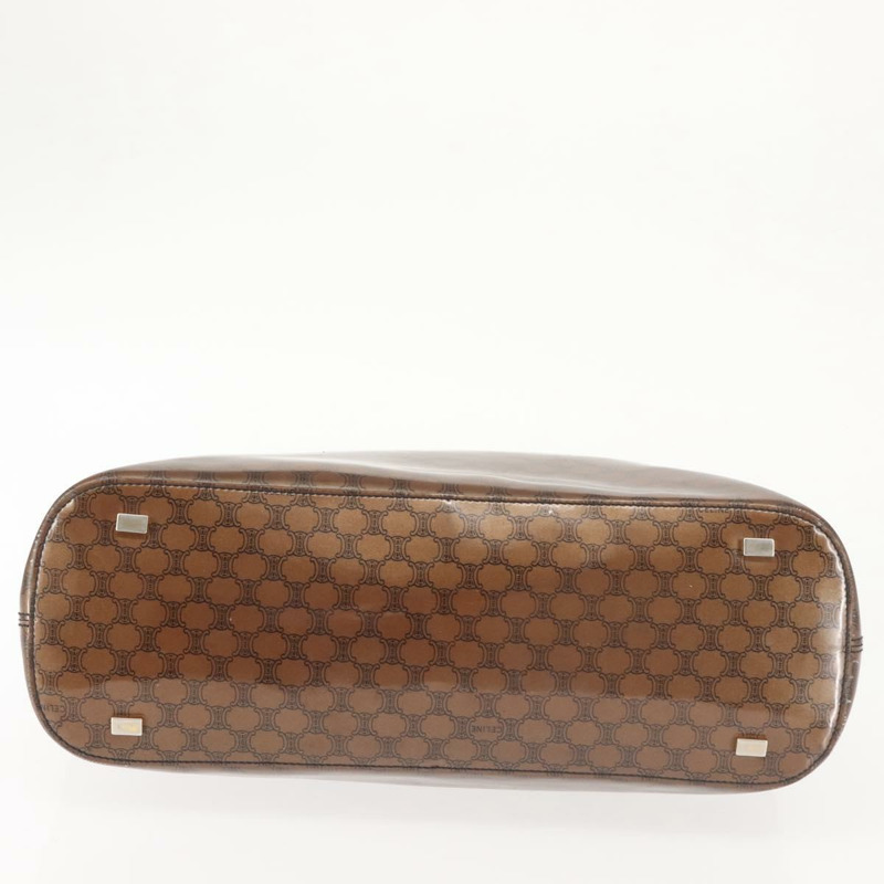 【日本直送】CELINE Macadam帆布手袋 棕色金色 正品 142800-4