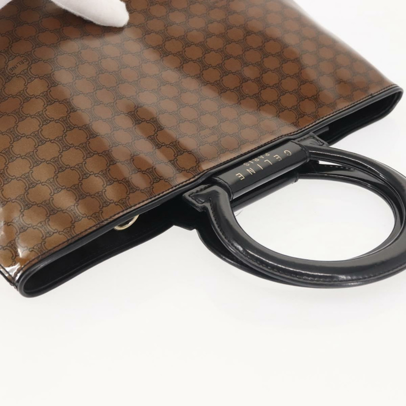 【日本直送】CELINE Macadam帆布手袋 棕色金色 正品 142800-5