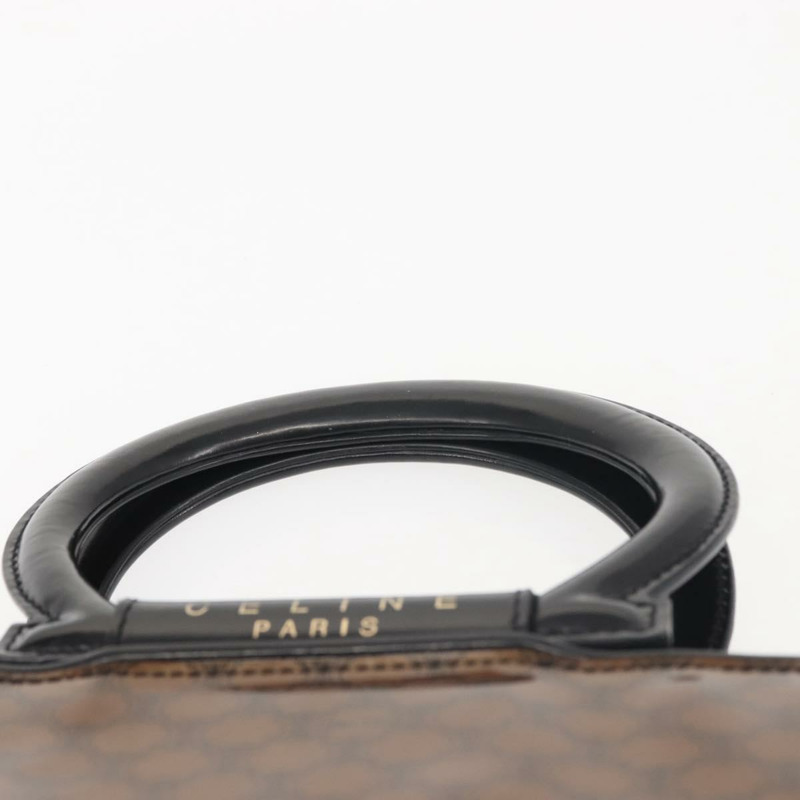 【日本直送】CELINE Macadam帆布手袋 棕色金色 正品 142800-7