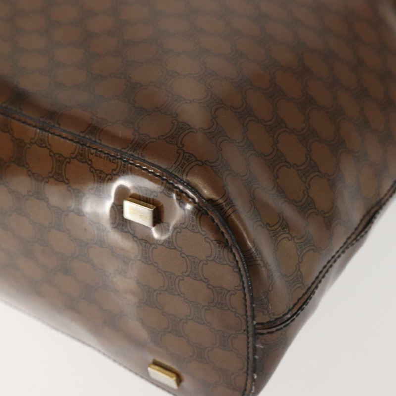 【日本直送】CELINE Macadam帆布手袋 棕色金色 正品 142800-13