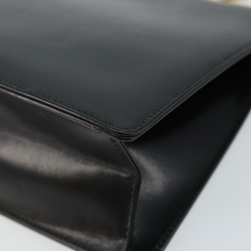 【日本直送】Salvatore Ferragamo Gancini 手提包 皮革 黑色 金色 正品 142837-14