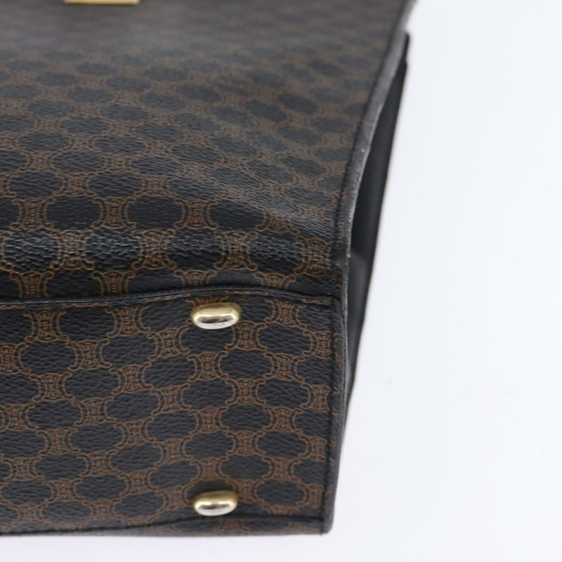 【日本直送】CELINE Macadam帆布托特包 PVC皮革 2way 黑色金色 Auth 142799-16