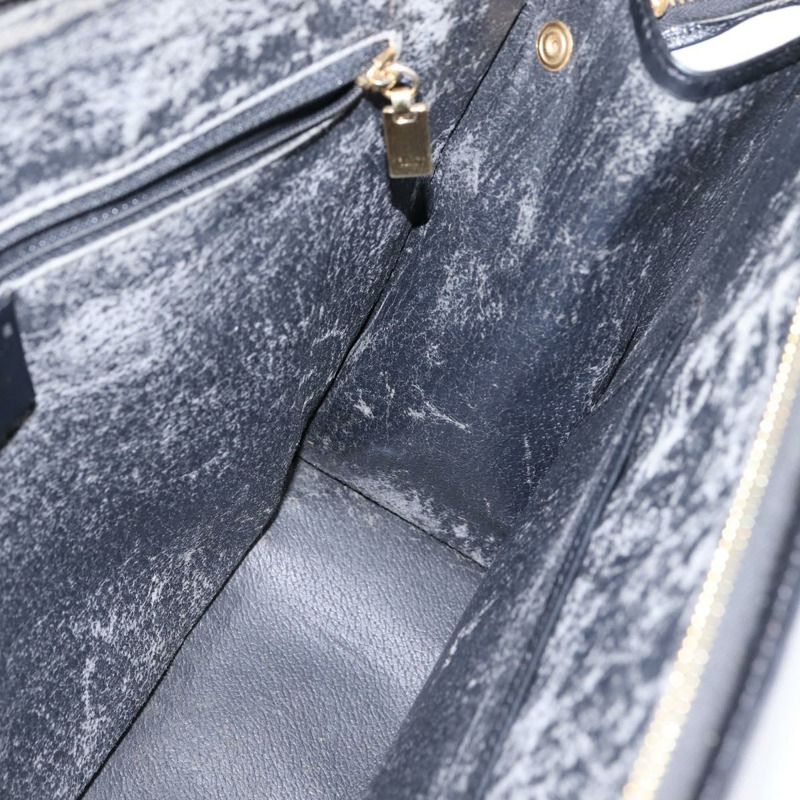 【日本直送】CELINE Macadam帆布托特包 PVC皮革 2way 黑色金色 Auth 142799-20