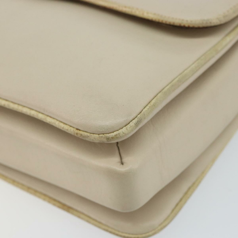 【日本直送】CELINE 皮革單背包 米色 金色 正品 142806-7